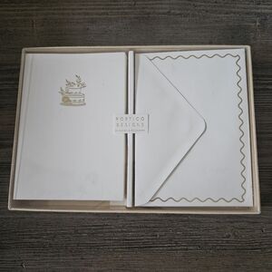 Portico Designs Gold Cake 12 Note Cards with Envelopes Set